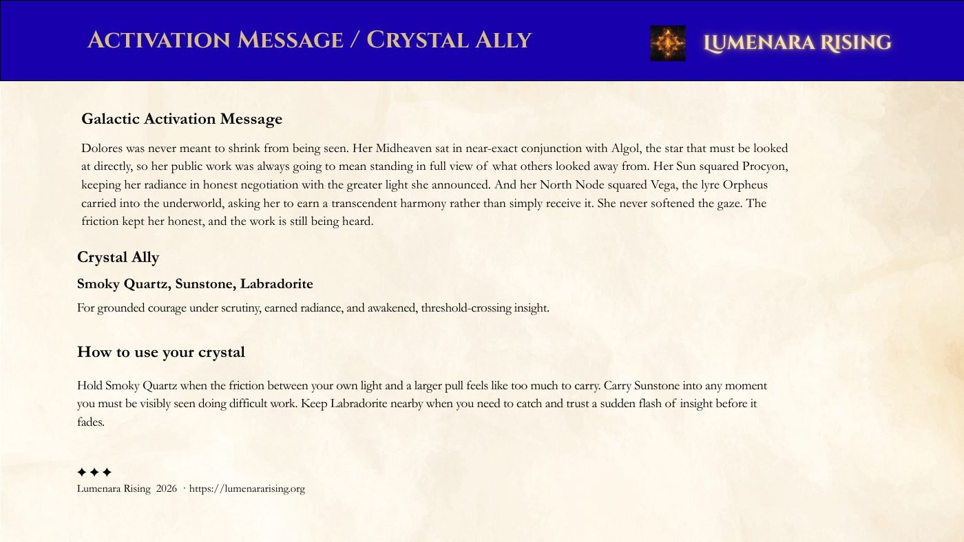 Activation Message · Crystal Ally Ritual